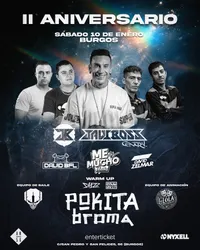 Flyer de 2 Aniversario Pokita Broma