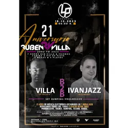 Flyer de 21 Aniversario Rubén Villa