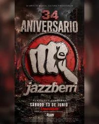 Flyer de 34 Aniversario Jazzberri