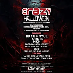 Flyer de Crazy Halloween 2025 (Sábado)