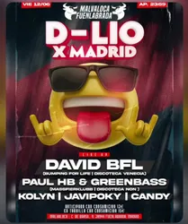 Flyer de D-Lio x Madrid