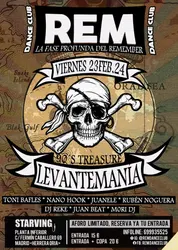 Flyer de Levantemanía en REM